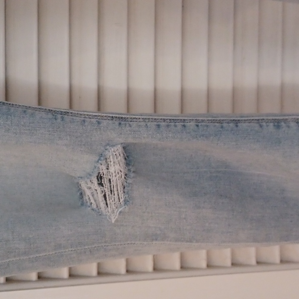 Hudson Barbara Super Skinny Jeans Size 30 high rise distressed Faded Blue - Picture 10 of 16